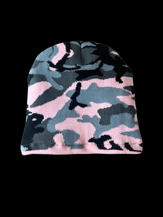 Pink Camo (Silk Beanie)