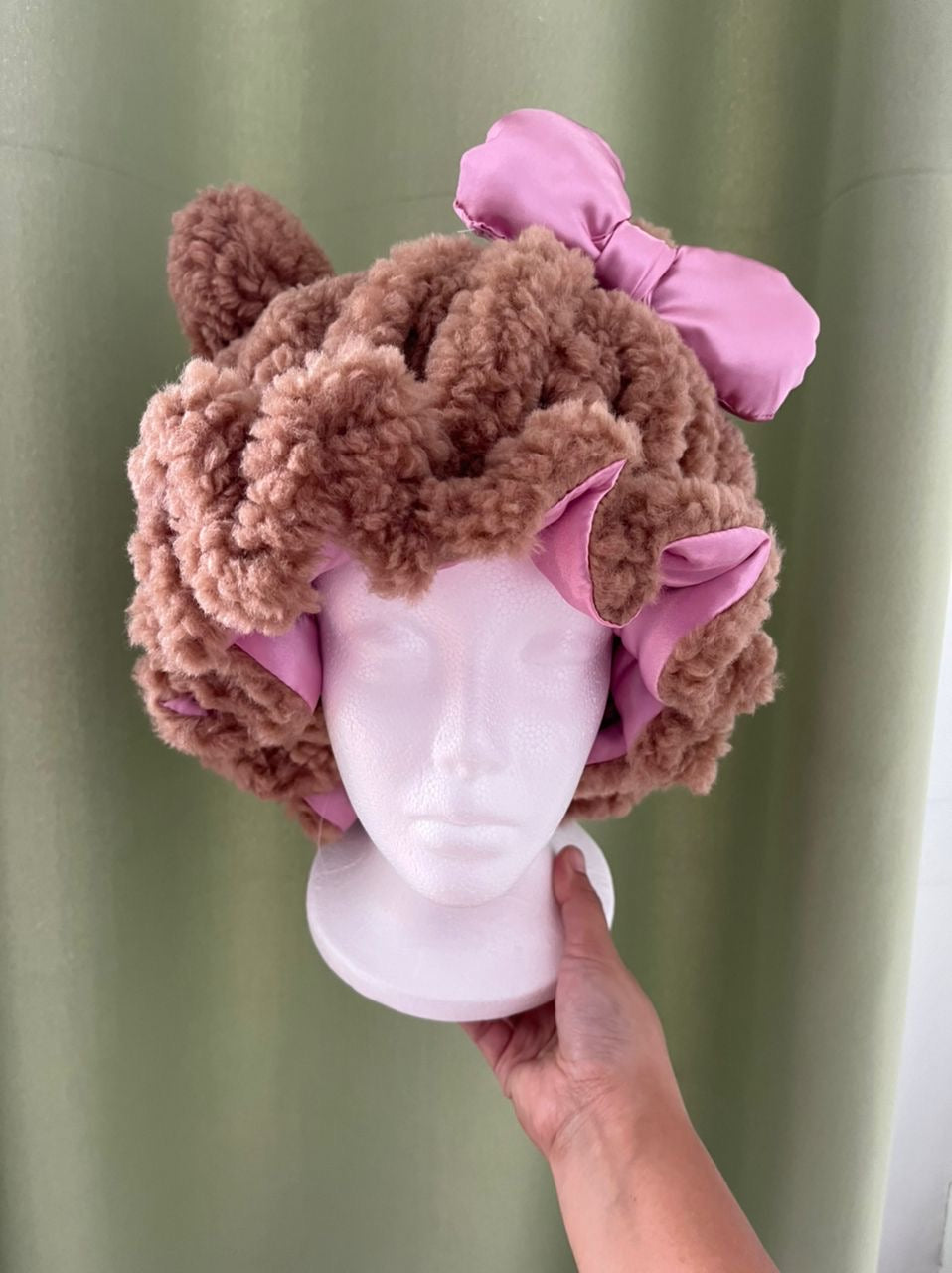 satin lined bear ears bonnet  🐻