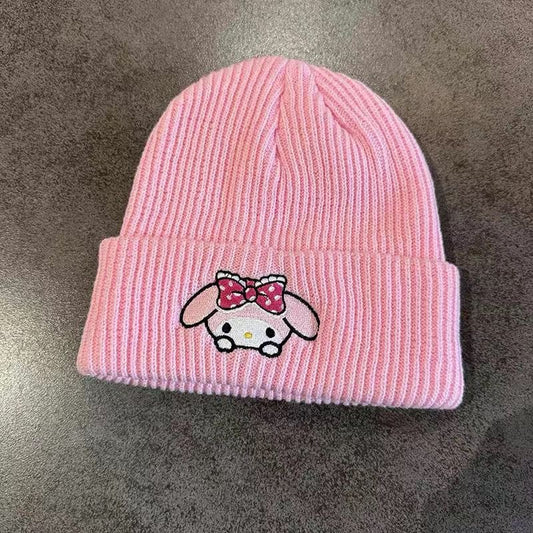 PINK BUNNY satin beanie