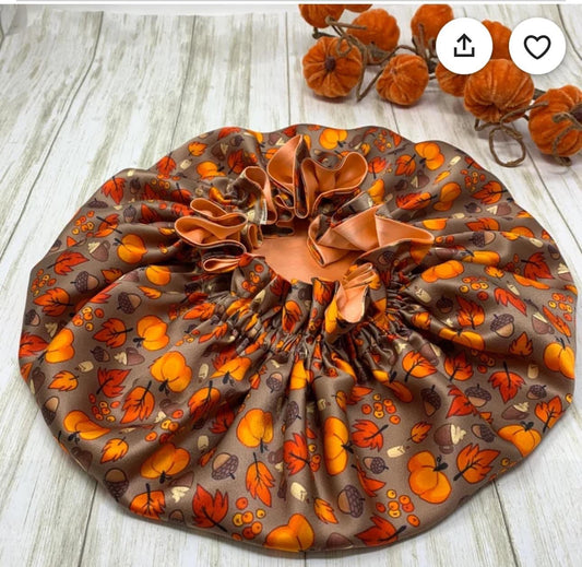 pumpkin 🎃 & LEAVES 🍂 BONNET