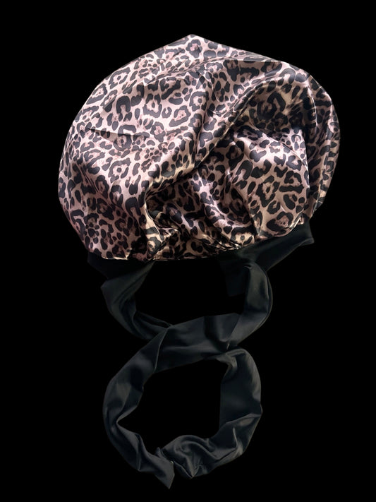 Leopard 🐆 Tie (Adult Bonnet)